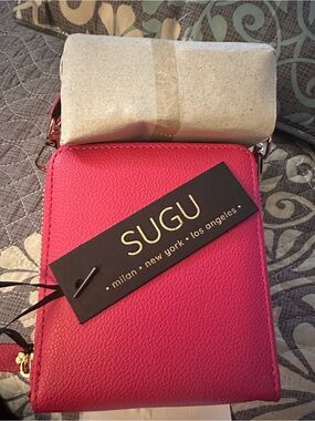 Fuchsia SUGU Crossbody Bag - Compact Women's Shoulder Bag